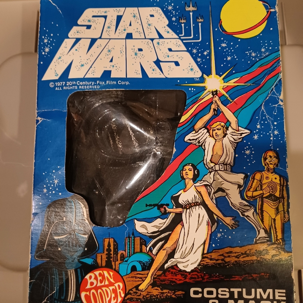 Star Wars Darth Vader vintage 1977 Halloween costume